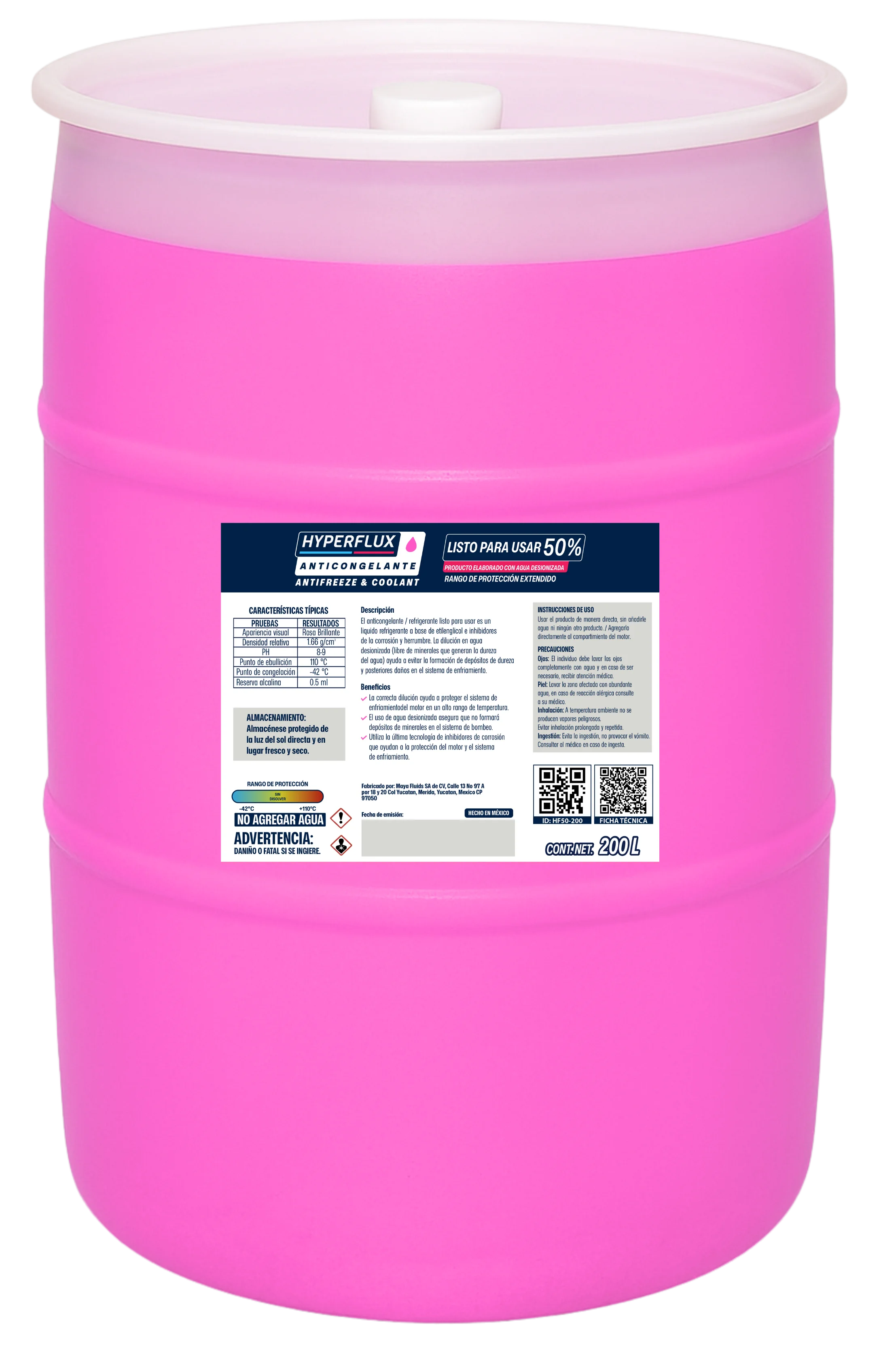 50% en presentación de 200l