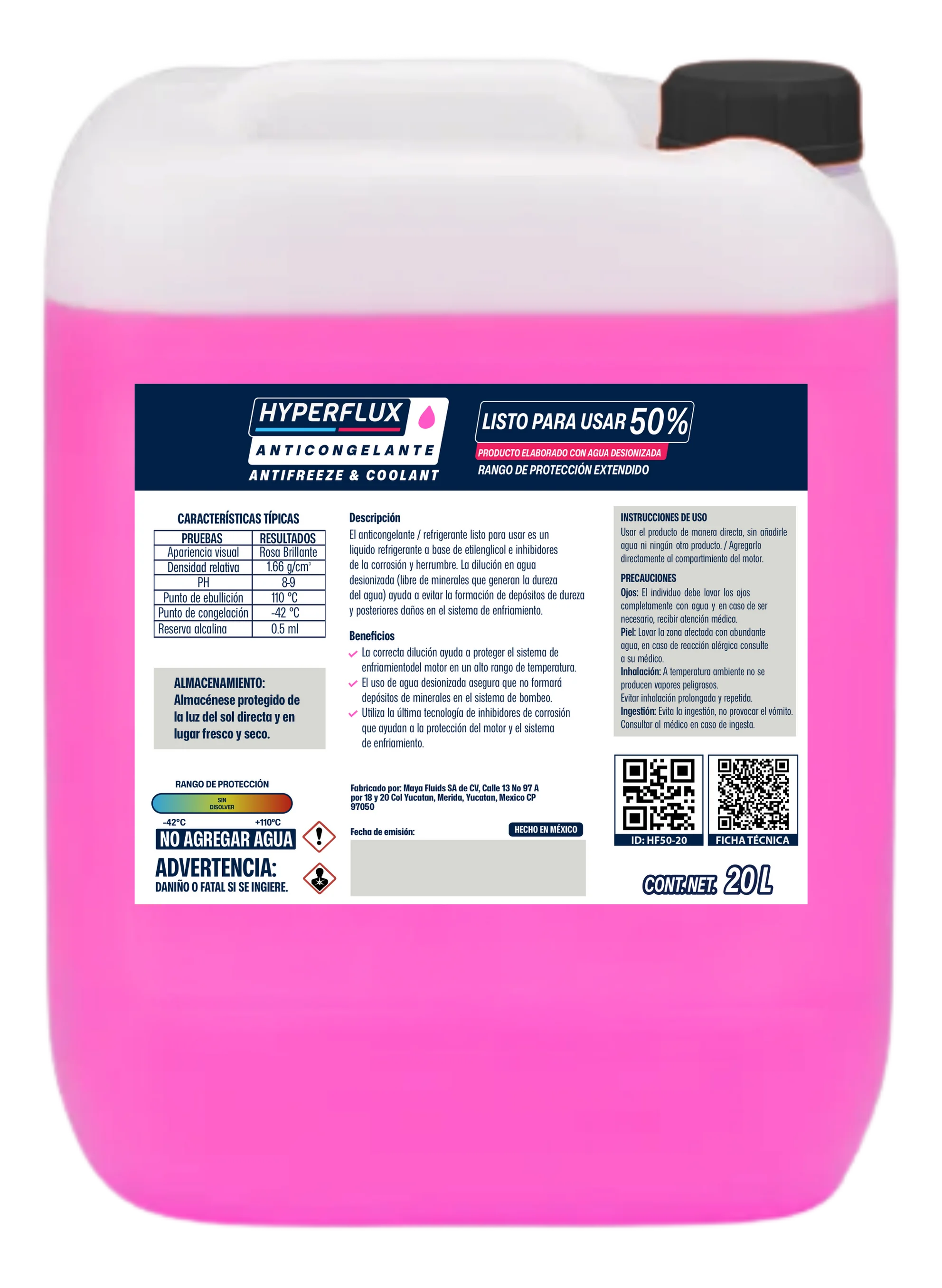50% en presentación de 20l