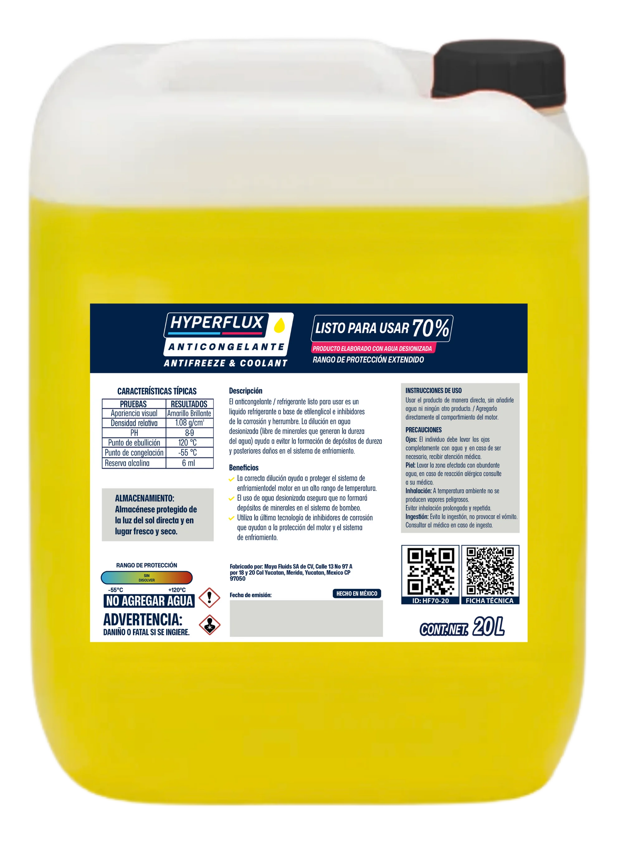 70% en presentación de 20l